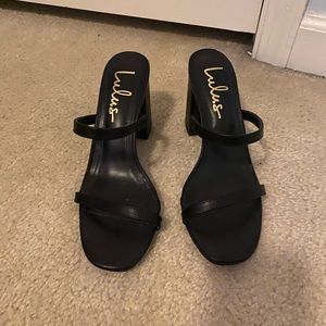 Lulus black heels